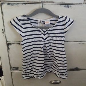 Gymboree Navy and White Striped Top